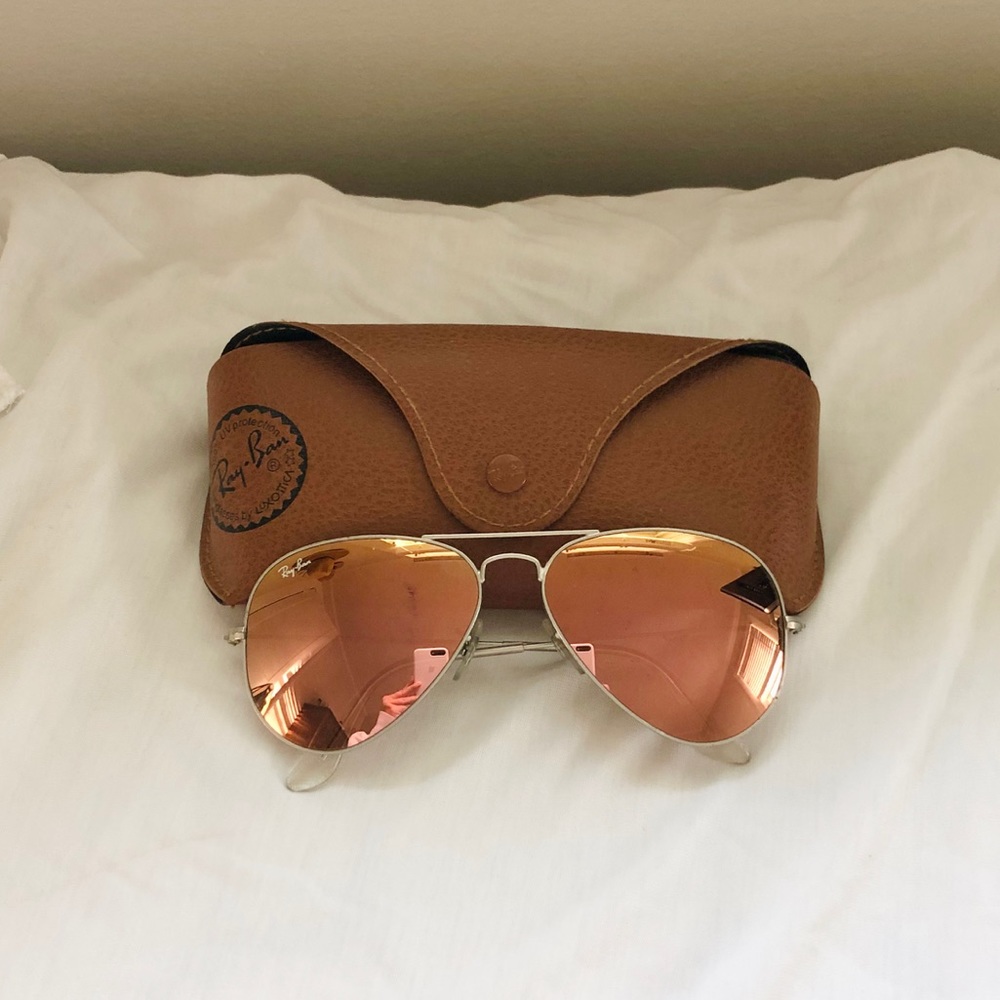 Ray Ban Aviator Copper Flash/Silver 58